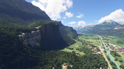 Cli4D Designs Waterfalls of Switzerland, Meringen - Microsoft Flight Simulator 2024 screenshot