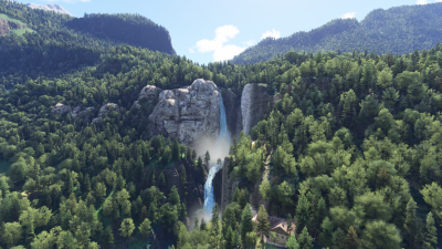 Cli4D Designs Waterfalls of Switzerland, Meringen - Microsoft Flight Simulator 2024 screenshot