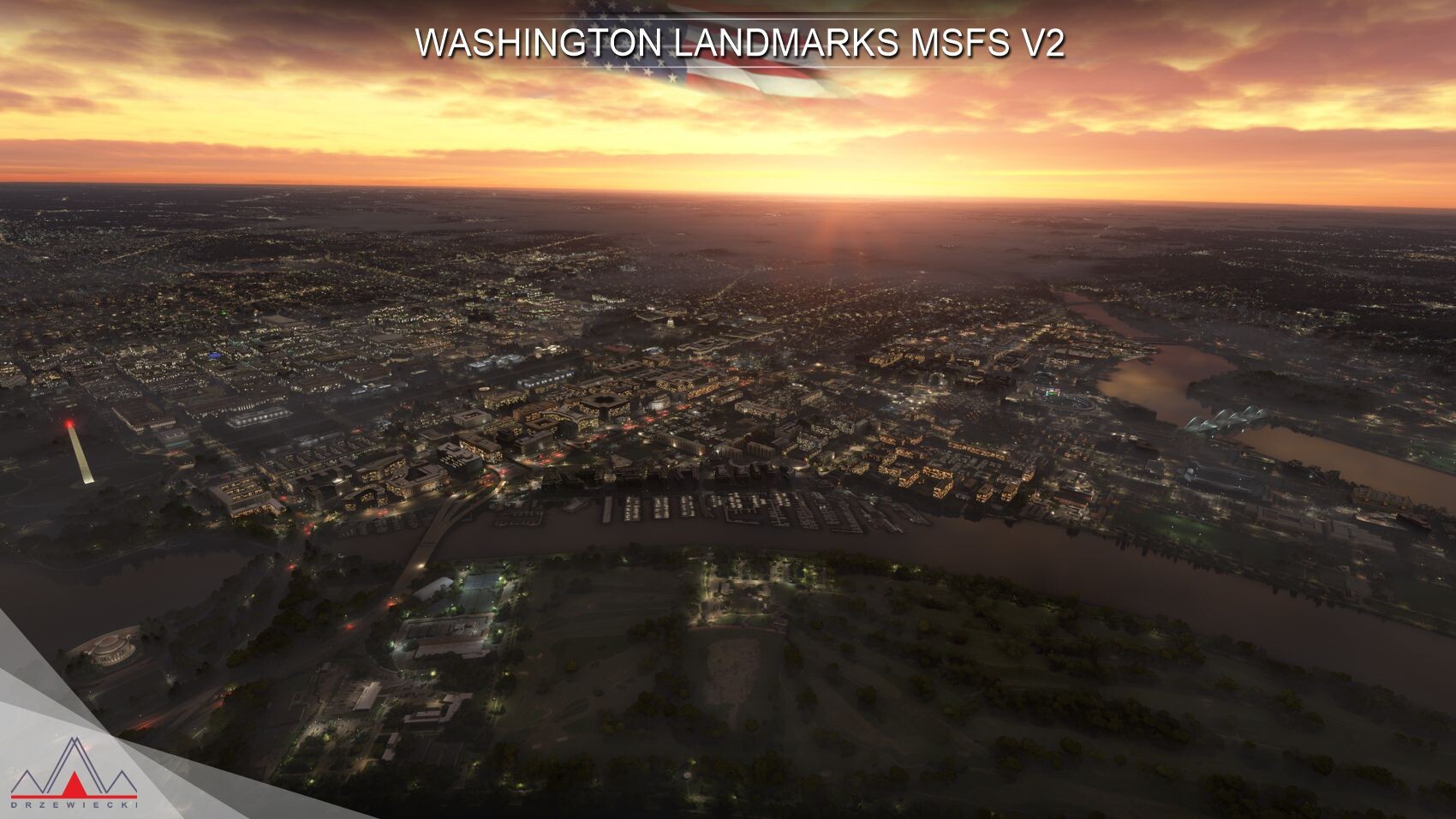Landmarks Washington V2 - Microsoft Flight Simulator