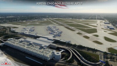 KMDW Chicago Midway International Airport - X-Plane 12 screenshot