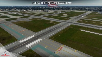 KMDW Chicago Midway International Airport - X-Plane 12 screenshot