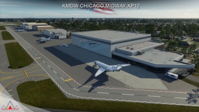 KMDW Chicago Midway International Airport - X-Plane 12 screenshot