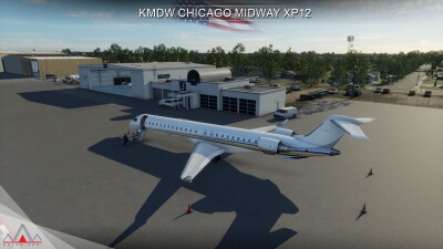 KMDW Chicago Midway International Airport - X-Plane 12 screenshot