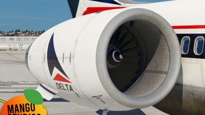 Mango Studios Rotate MD-80 IAE V2500 Engine Mod screenshot