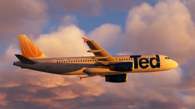 Hues By Horizon United Airlines 'Ted' Livery Pack - Fenix A320 V2 screenshot