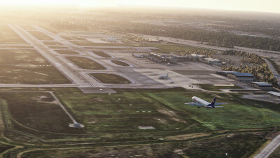 KFNT Bishop International Airport - Microsoft Flight Simulator screenshot