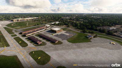 KDET Detroit Coleman A. Young International Airport - Microsoft Flight Simulator screenshot