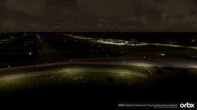 KDET Detroit Coleman A. Young International Airport - Microsoft Flight Simulator screenshot