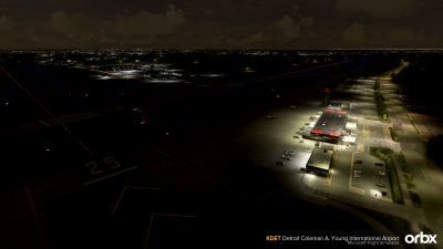 KDET Detroit Coleman A. Young International Airport - Microsoft Flight Simulator screenshot
