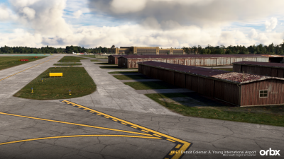 KDET Detroit Coleman A. Young International Airport - Microsoft Flight Simulator screenshot