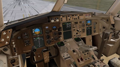Azrsim Flight Factor 767 8K Cockpit Textures screenshot
