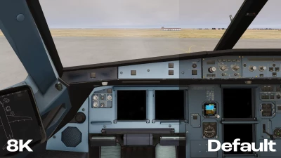 Azrsim Flight Factor A320 8K Cockpit Textures screenshot