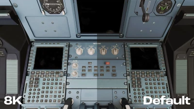 Azrsim Flight Factor A320 8K Cockpit Textures screenshot