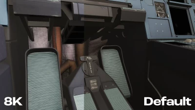 Azrsim Flight Factor A320 8K Cockpit Textures screenshot