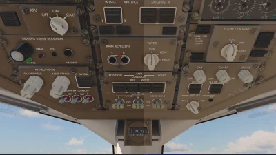 Azrsim Flight Factor 767-400 8K Cockpit Textures screenshot