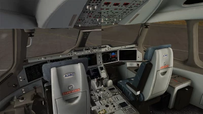 Azrsim Flight Factor A350 8K Cockpit Textures screenshot