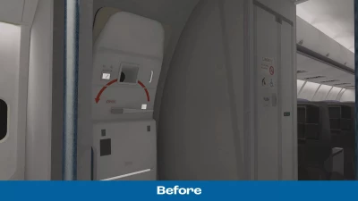 Azrsim Flight Factor 757 8K Cabin Textures screenshot