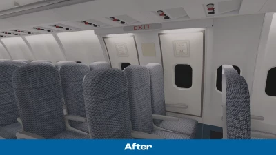 Azrsim Flight Factor 757 8K Cabin Textures screenshot
