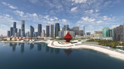 ZSQD Qingdao Jiaodong International Airport - Microsoft Flight Simulator screenshot