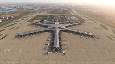 ZSQD Qingdao Jiaodong International Airport - Microsoft Flight Simulator screenshot