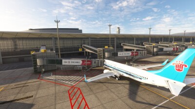 ZSQD Qingdao Jiaodong International Airport - Microsoft Flight Simulator screenshot