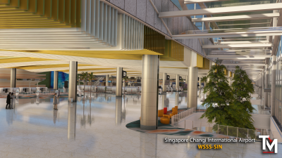 WSSS Singapore Changi International Airport - Microsoft Flight Simulator screenshot