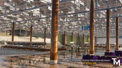 WSSS Singapore Changi International Airport - Microsoft Flight Simulator screenshot