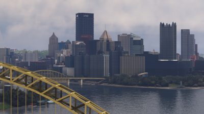Dfflyer Direct Pittsburgh City & Bridges Pack - Microsoft Flight Simulator screenshot