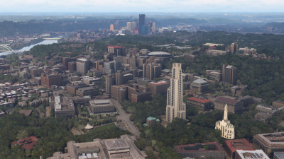 Dfflyer Direct Pittsburgh City & Bridges Pack - Microsoft Flight Simulator screenshot