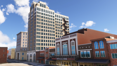 Dfflyer Direct Southeast Michigan Cities Pack - Microsoft Flight Simulator screenshot