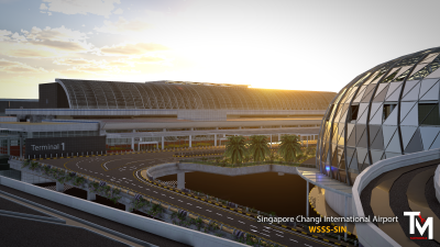 WSSS Singapore Changi Int'l Airport - X-Plane 12 screenshot