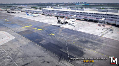 WSSS Singapore Changi Int'l Airport - X-Plane 12 screenshot