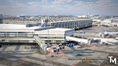 WSSS Singapore Changi Int'l Airport - X-Plane 12 screenshot