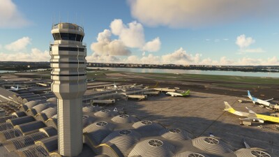 KDCA Ronald Reagan Washington National Airport - Microsoft Flight Simulator screenshot