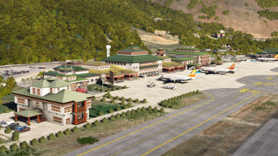 VQPR Paro International Airport - Microsoft Flight Simulator screenshot