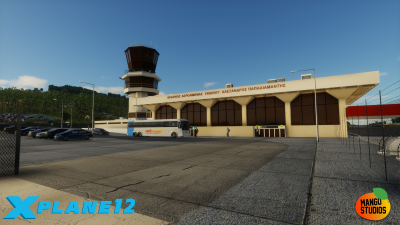 LGSK Skiathos Alexandros Papadiamantis Airport - X-Plane 12 screenshot
