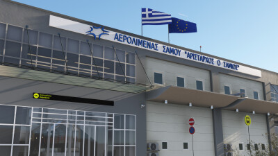 LGSM Samos International Airport - Microsoft Flight Simulator screenshot
