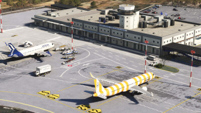 LGSM Samos International Airport - Microsoft Flight Simulator screenshot