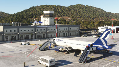 LGSM Samos International Airport - Microsoft Flight Simulator screenshot