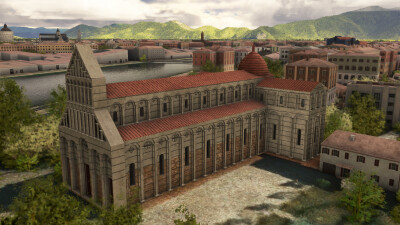 Iron Sim Pisa City Landmarks - Microsoft Flight Simulator screenshot