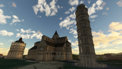 Iron Sim Pisa City Landmarks - Microsoft Flight Simulator screenshot