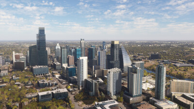SamScene3D Austin Modern City - Microsoft Flight Simulator screenshot