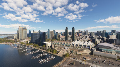 SamScene3D San Diego Modern City - Microsoft Flight Simulator screenshot