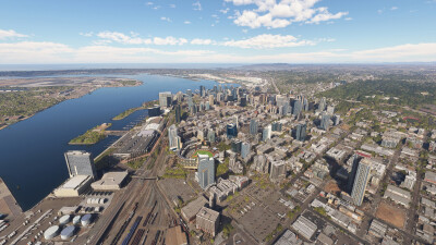 SamScene3D San Diego Modern City - Microsoft Flight Simulator screenshot