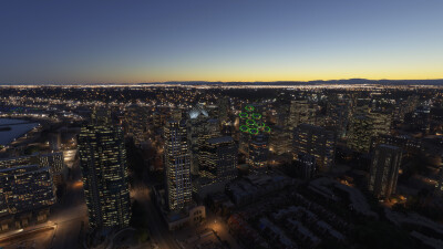 SamScene3D San Diego Modern City - Microsoft Flight Simulator screenshot
