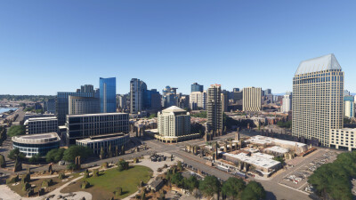 SamScene3D San Diego Modern City - Microsoft Flight Simulator screenshot
