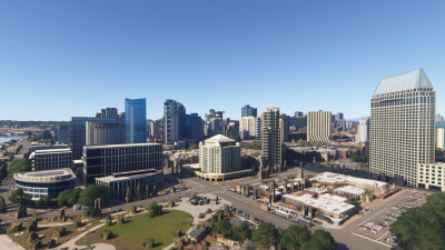 SamScene3D San Diego Modern City - Microsoft Flight Simulator screenshot