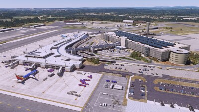KMHT Manchester-Boston Regional Airport - Microsoft Flight Simulator screenshot
