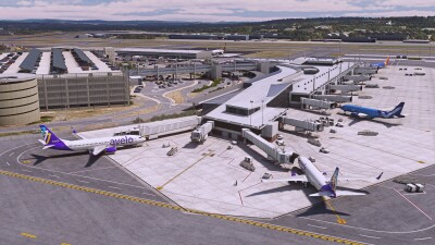 KMHT Manchester-Boston Regional Airport - Microsoft Flight Simulator screenshot