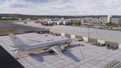 KMHT Manchester-Boston Regional Airport - Microsoft Flight Simulator screenshot